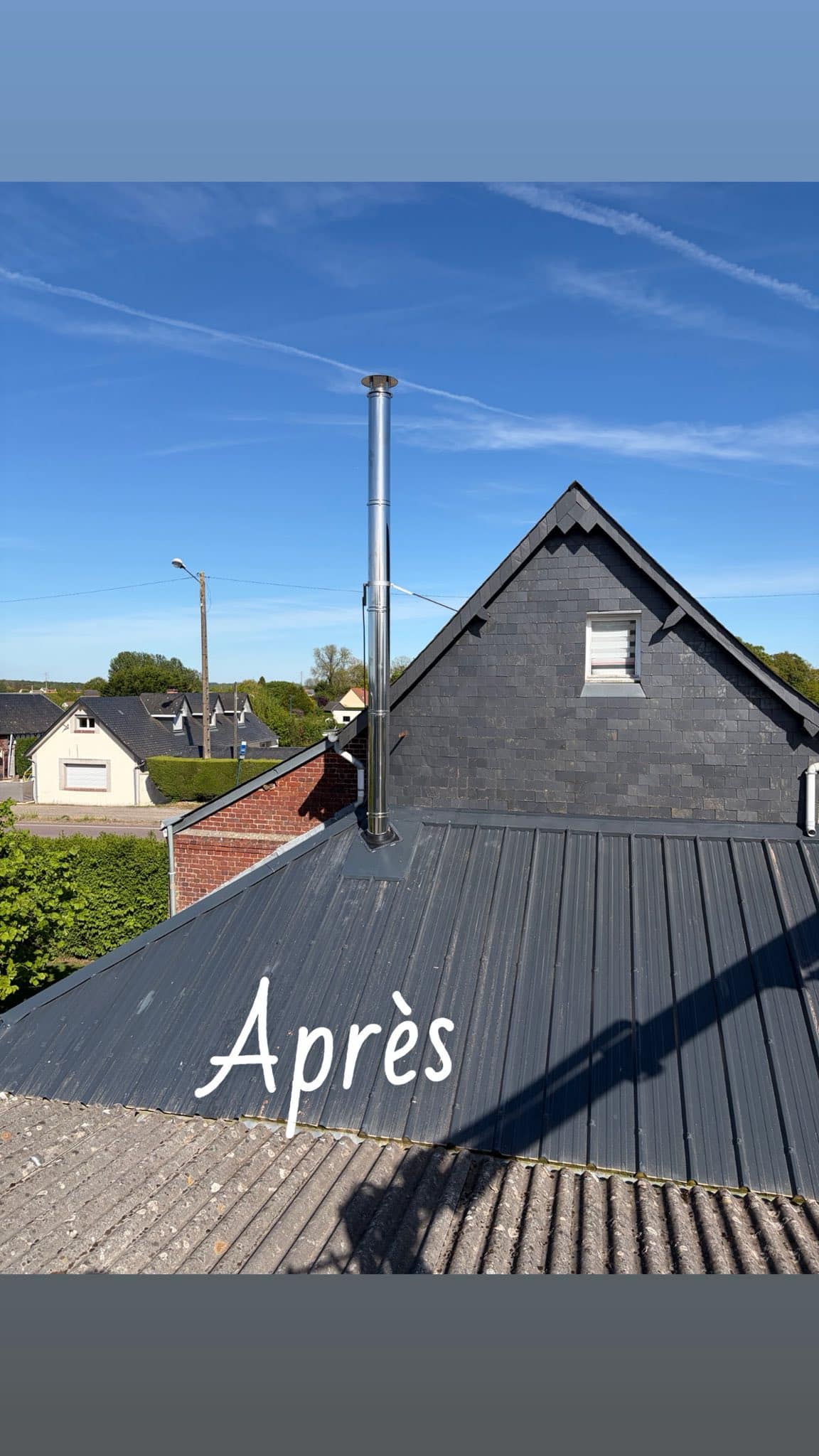 Après rénovation toiture Houisse Couverture